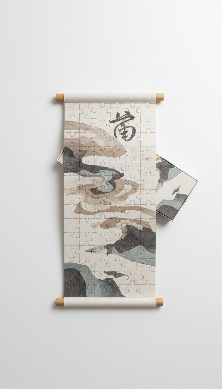 Atmospheric Castle Cardboard Puzzle
